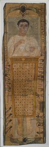 Uitgebreid beschilderde lijkwade van Neferhotep, zoon van Herrotiou, 100-225 AD door Roman Period Egyptian